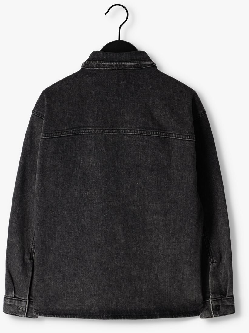 NIK & NIK zwarte nik & nik overshirt faru denim shirt