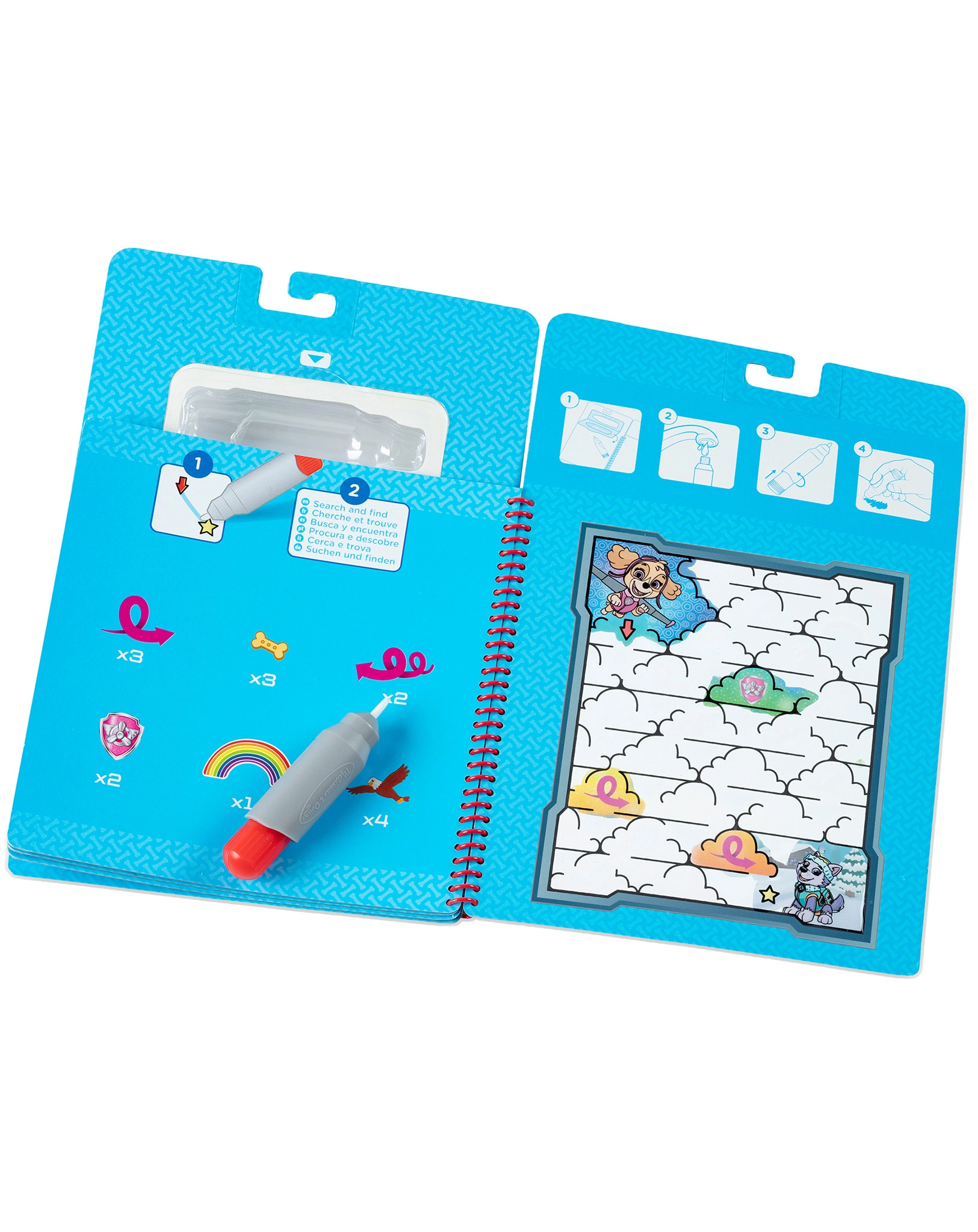 Malblock PAW PATROL - SKYE mit Stift