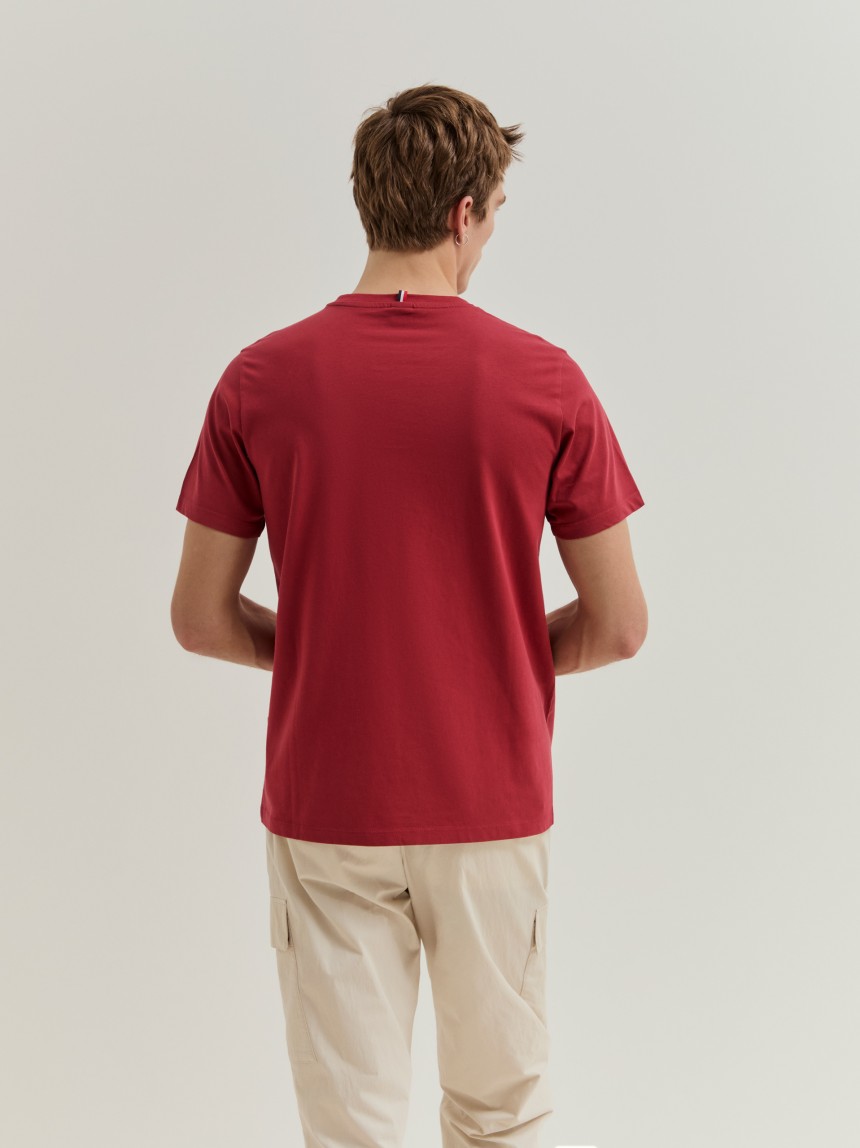 T-shirt básica de algodão