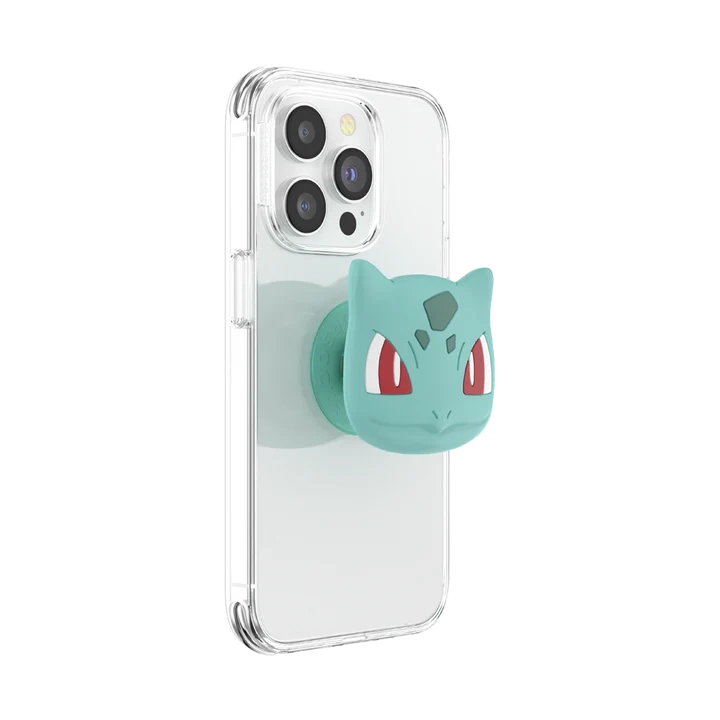 PopGrip Premium Finger Griff Halterung (Austauschbarer Top) für Smartphones / Tablets (113261) - Pokémon Bulbasaur Face