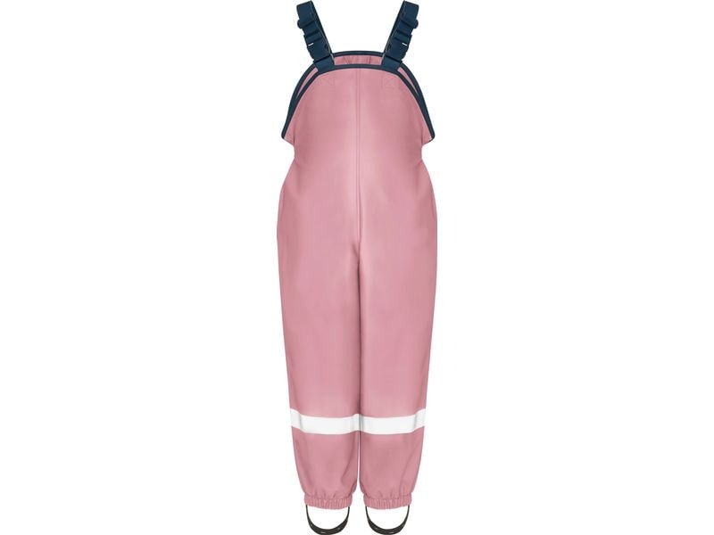Playshoes Regenlatzhose Fleece Rosa Gr. 140 Fleece-Trägerhose für Kinder