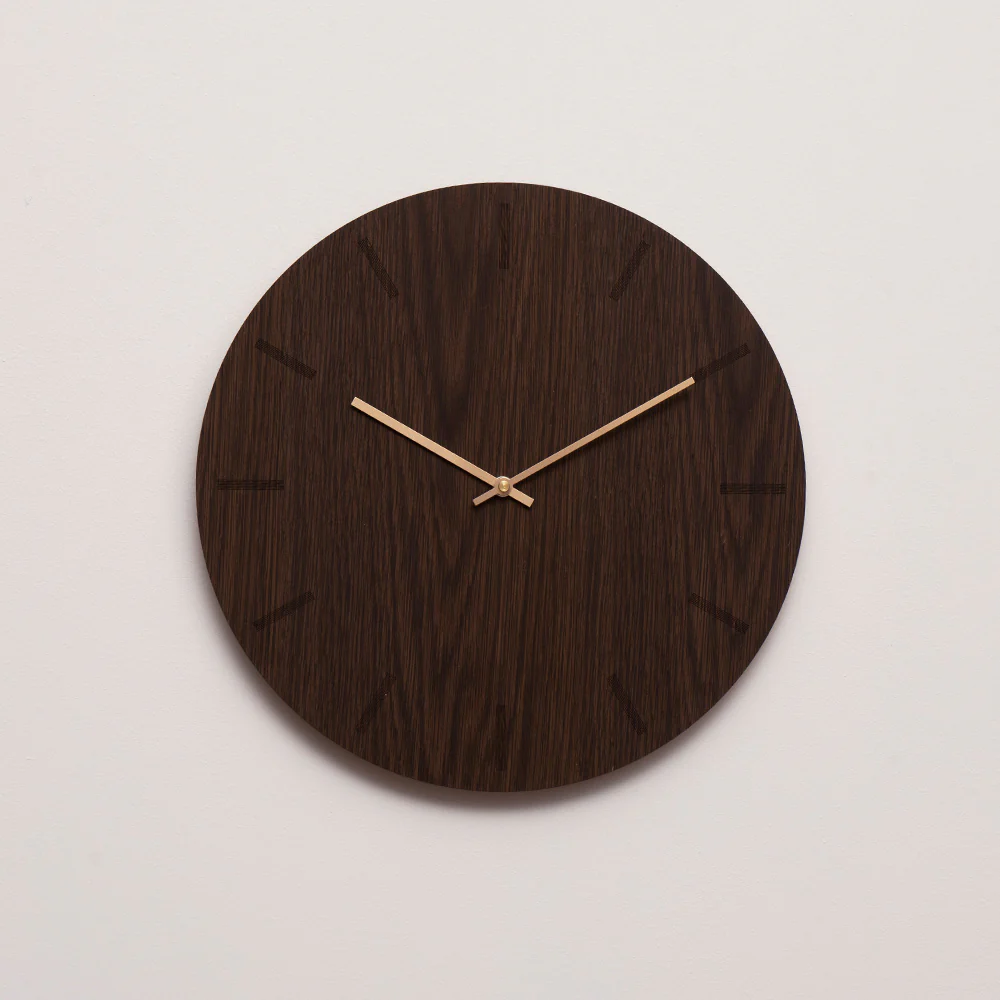 Hemverk  Dark Oak vægur - Ø28 cm.