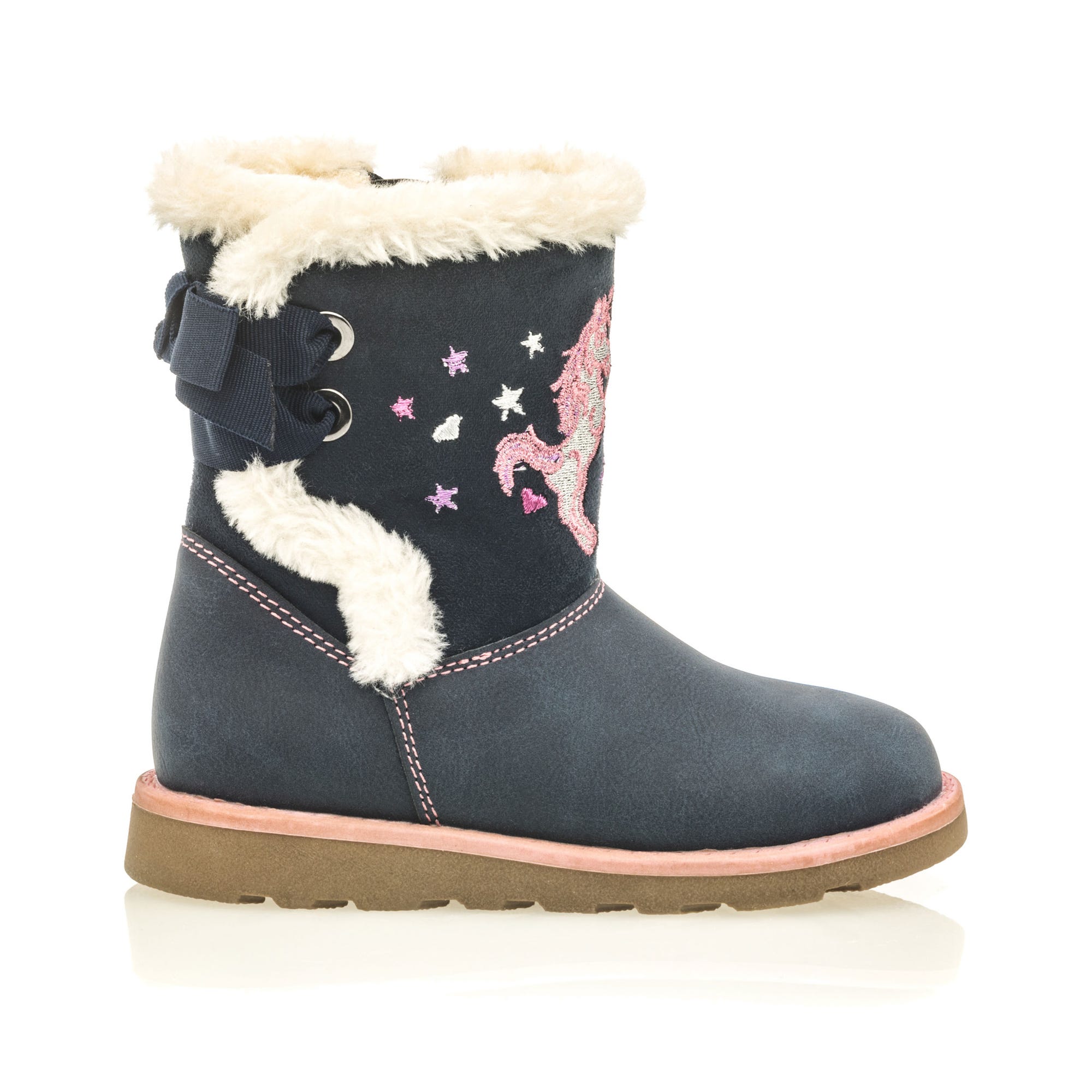 Bottes Fille bleu marine