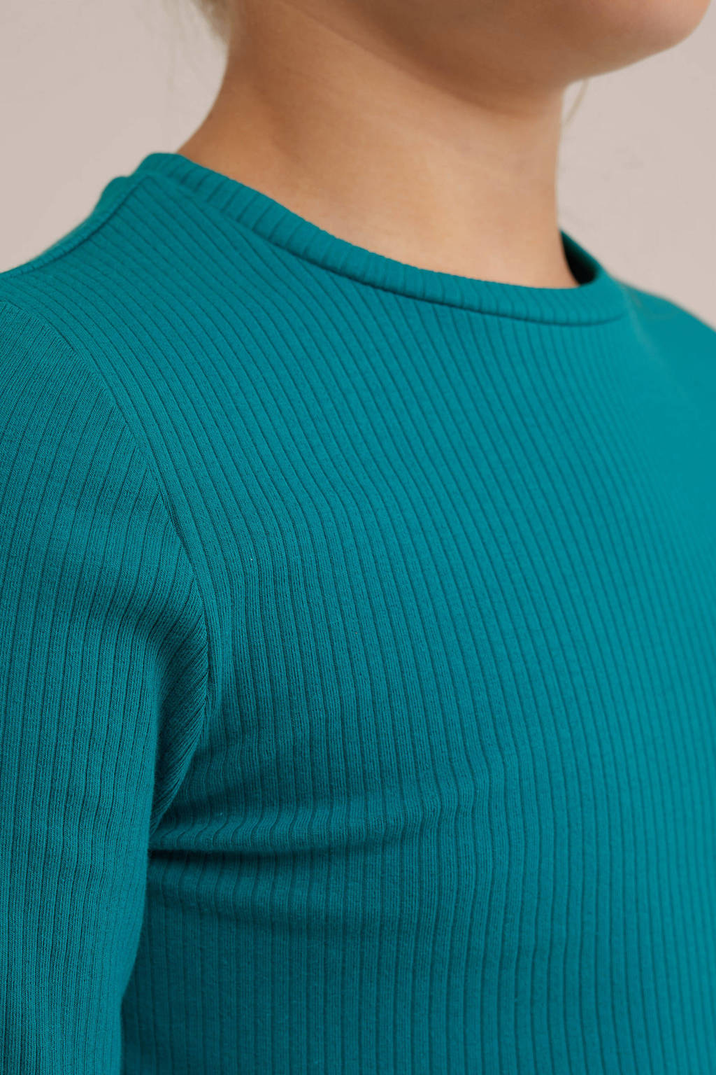 WE Fashion longsleeve petrol groen