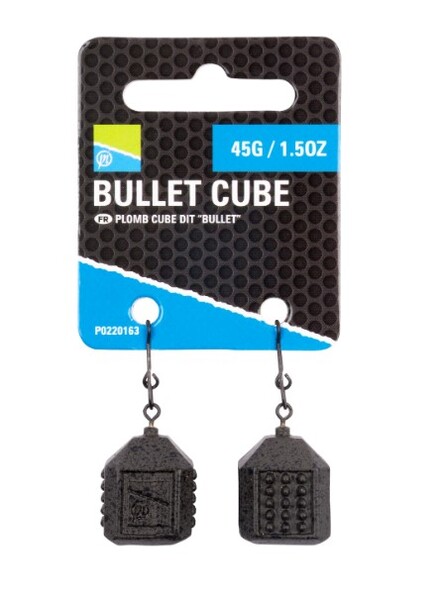 Plombs feeder Preston Bullet Cube (2 pièces)