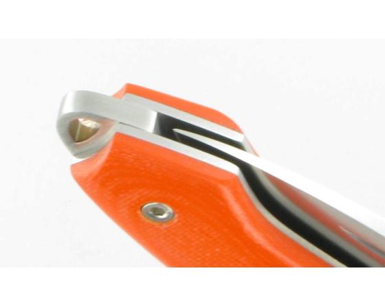 Le Bitord G10 orange - 1 mitre Couteau de poche par David Ponson