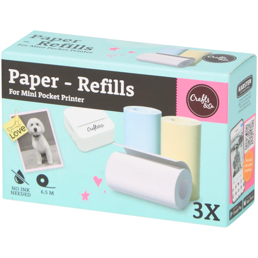 Crafts & Co pocket printer navullingen Diverse kleuren
