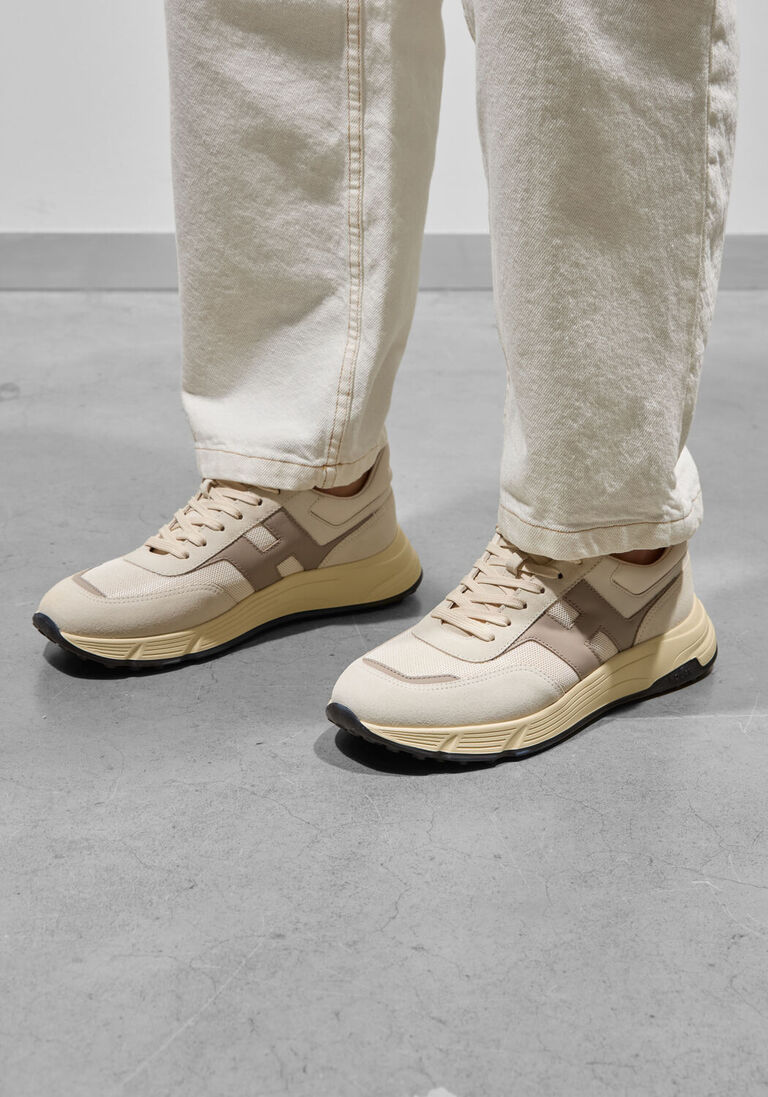 creme hogan lage sneakers hyperlight allac nuova