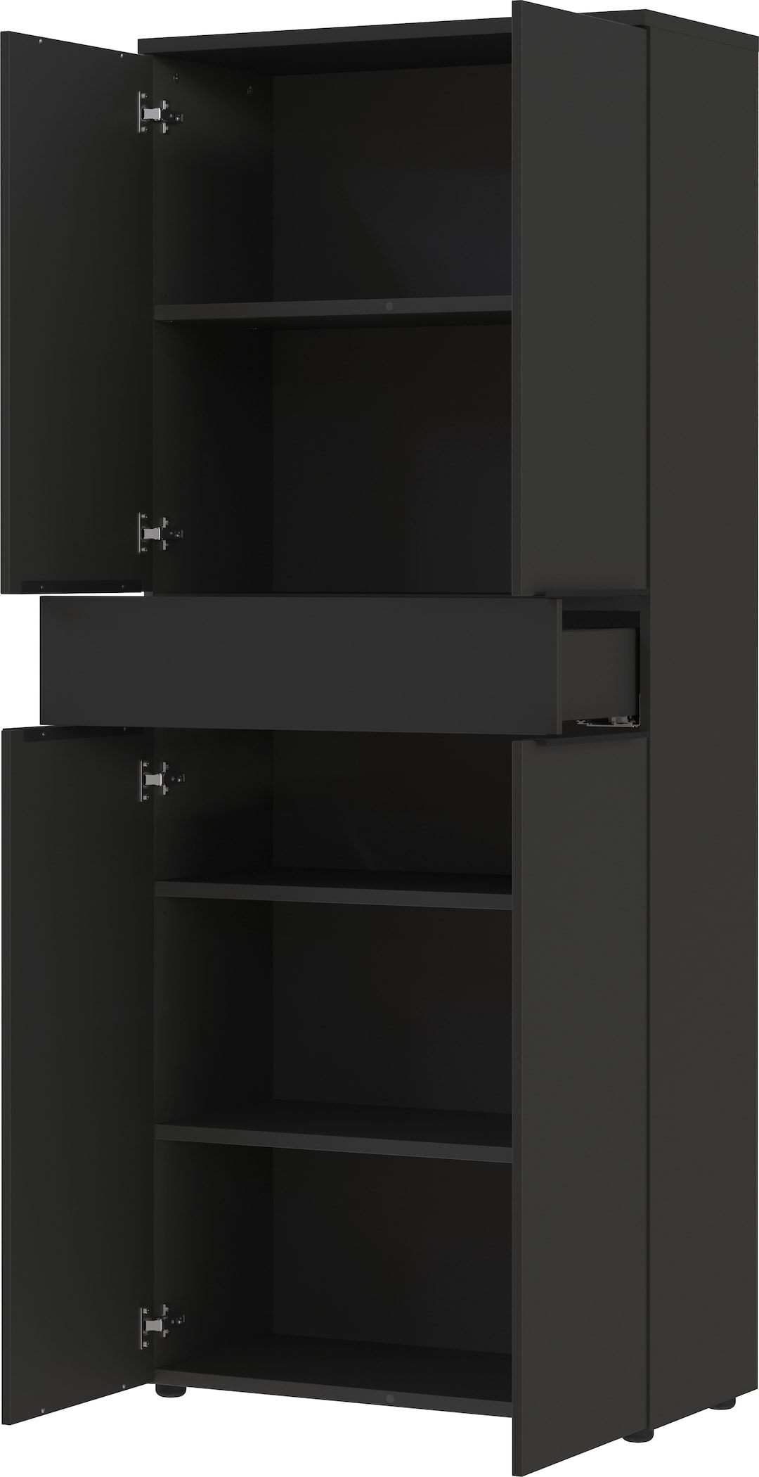 Aktenschrank LORENZ 81x197x40 cm mit Schublade graphit