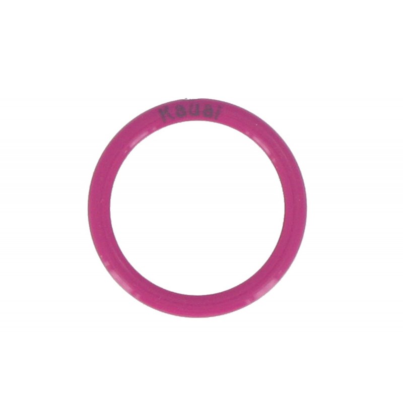 Bague Diamant Blanc Résine Fuchsia et Argent