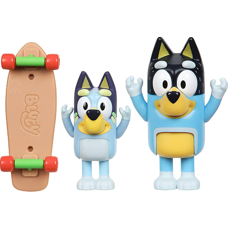 Bluey skateboarding figur 2-pak