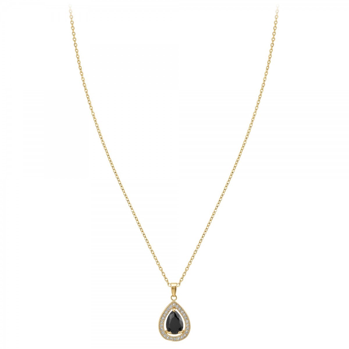 Collier goutte par SC Bohème orné de Zirconium