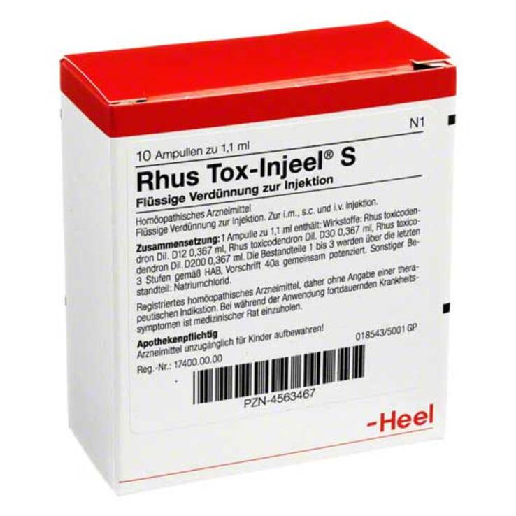 Rhus toxicodendron Injeel S Ampullen, 10 St