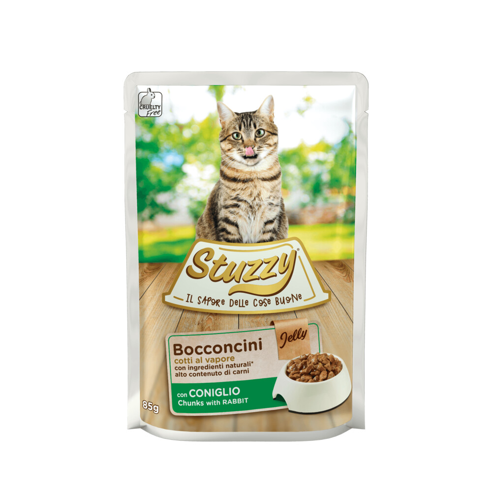 24x Stuzzy Kattenvoer Pouch Konijn85 gr