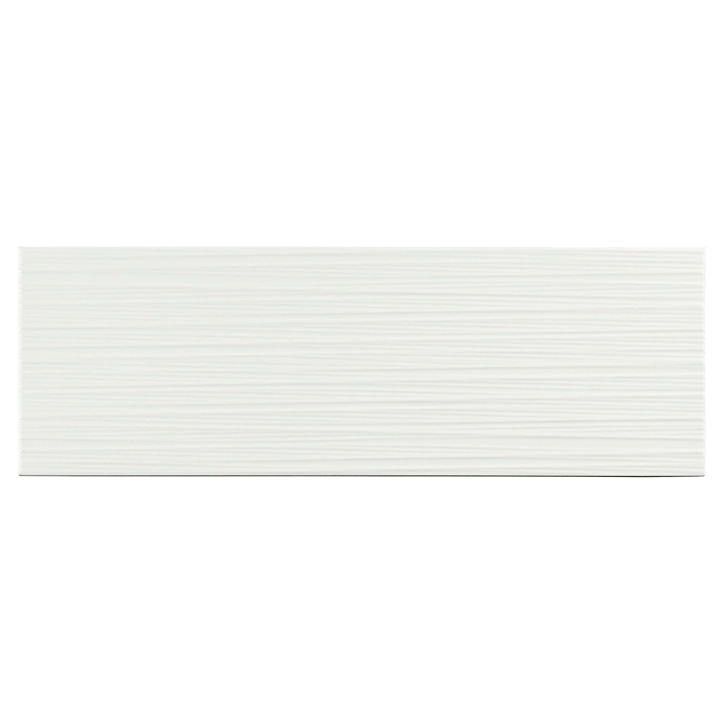 Carrelage mural blanc 20x60cm Plain brillant