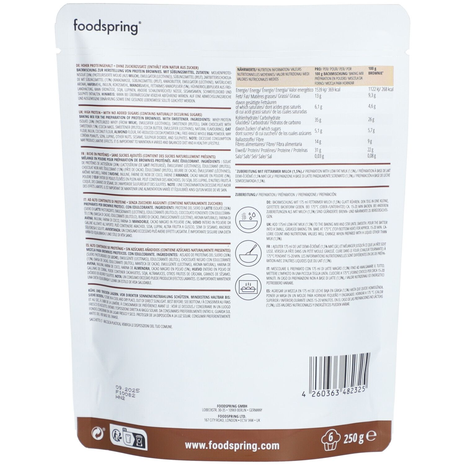 foodspring® Protein Brownie