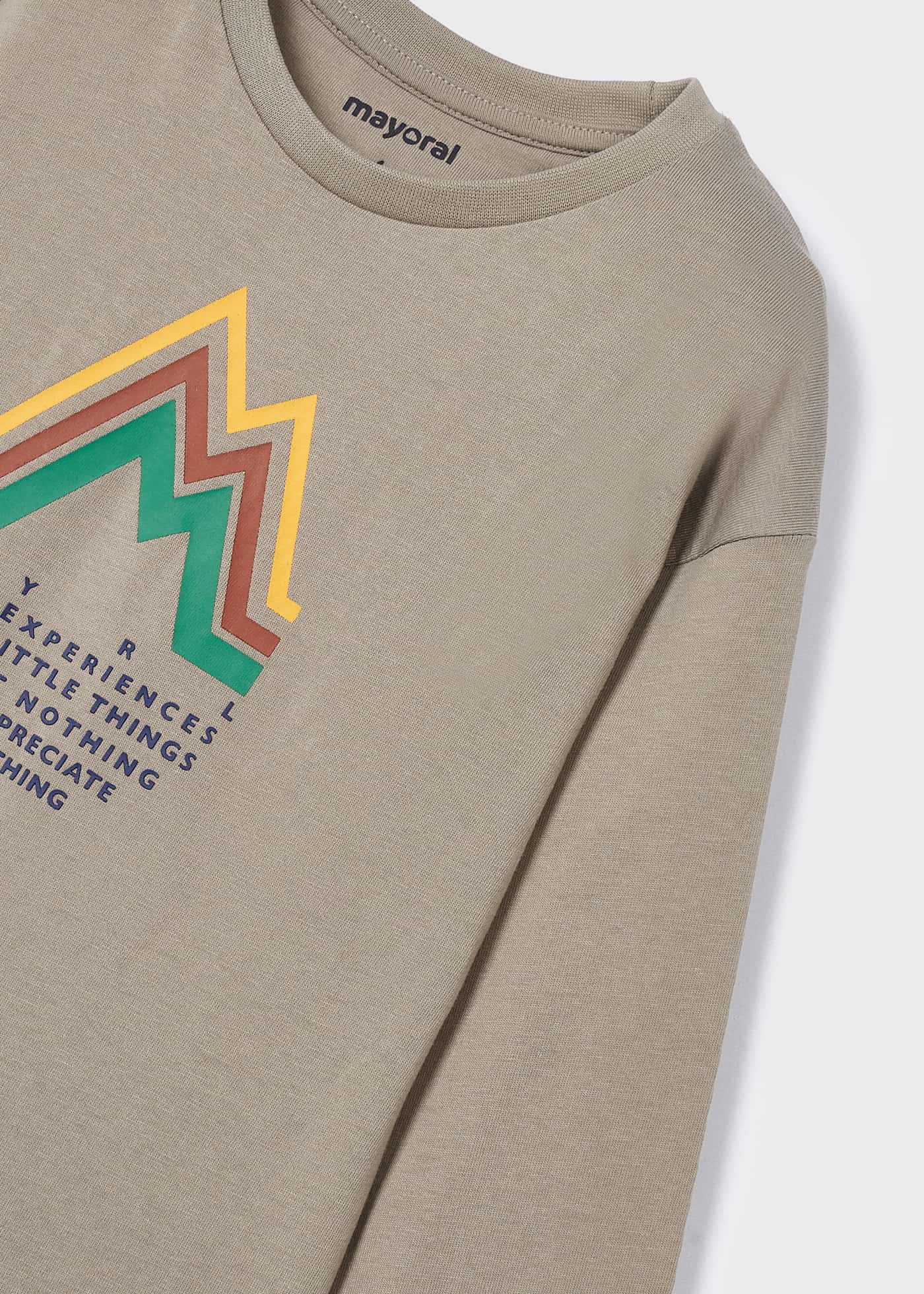 Camiseta infantil Better Cotton com ombros caídos