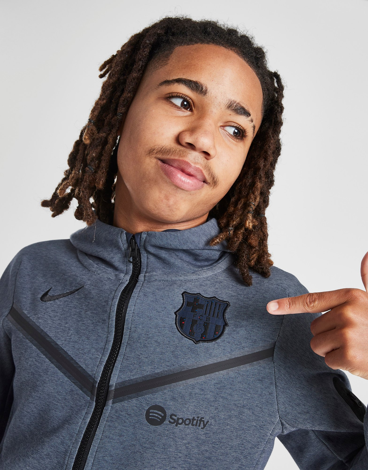 Nike Sweat à Capuche FC Barcelona Tech Fleece Junior