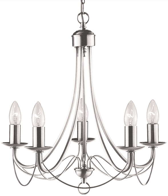 Hanglamp 6345-5SS Maypole B46 x D46 cm