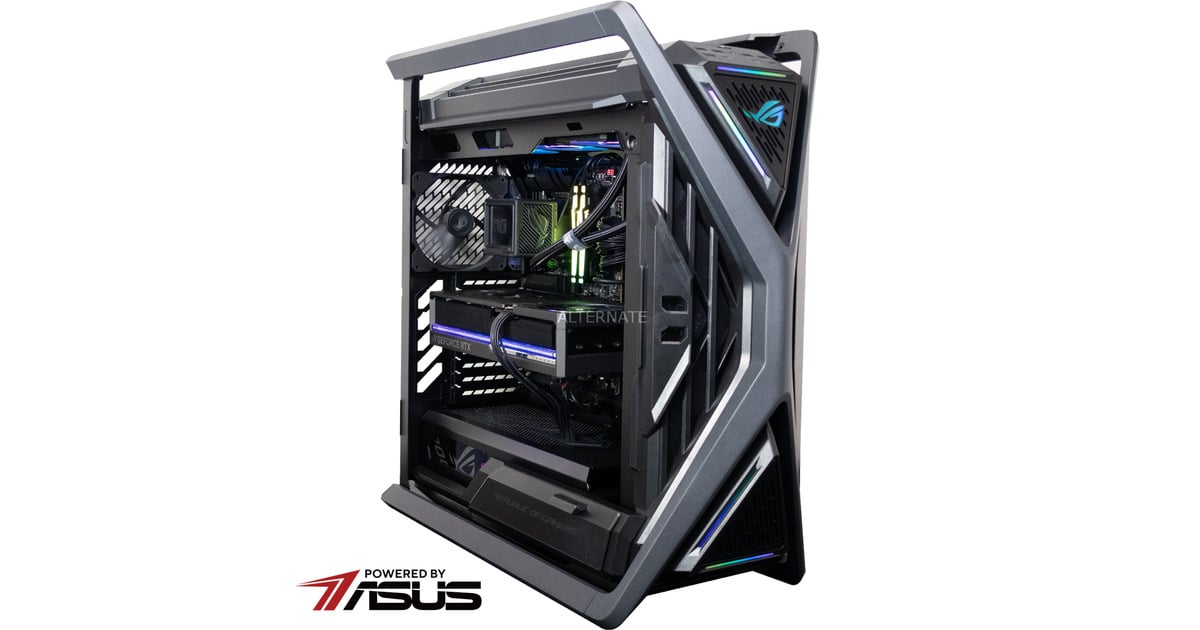 ALTERNATERyzen 9 - RTX  5090 Gaming pc Powered by ASUS  (Zwart | R9 9950X3D | RTX 5090 | 64 GB | 4 TB SSD)