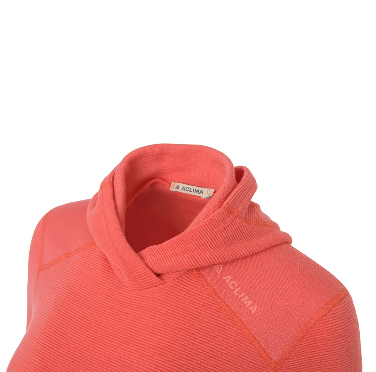 Aclima Women's StreamWool Hoodie Spiced Coral