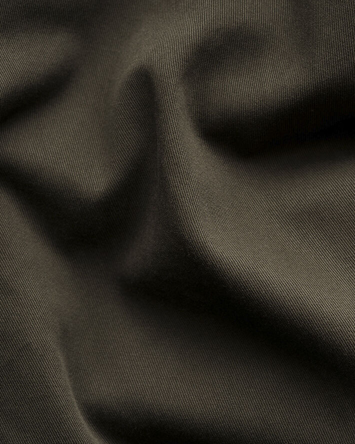 ETON Dark Green Heavy Twill Overshirt Grøn