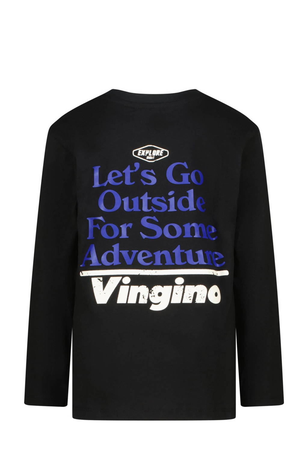 Vingino longsleeve Jackos met backprint zwart