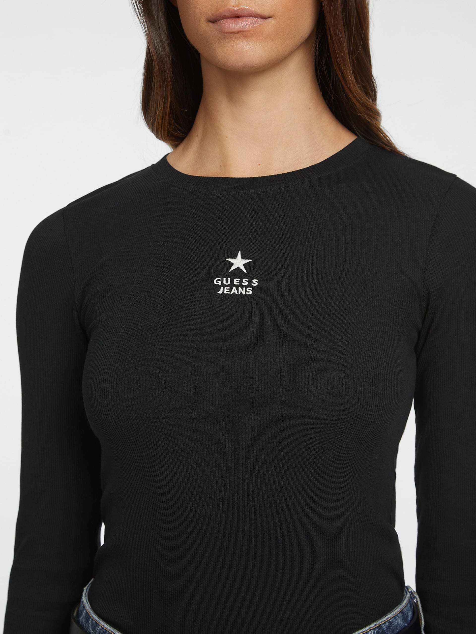 Camiseta Slim Rib-Knit Star