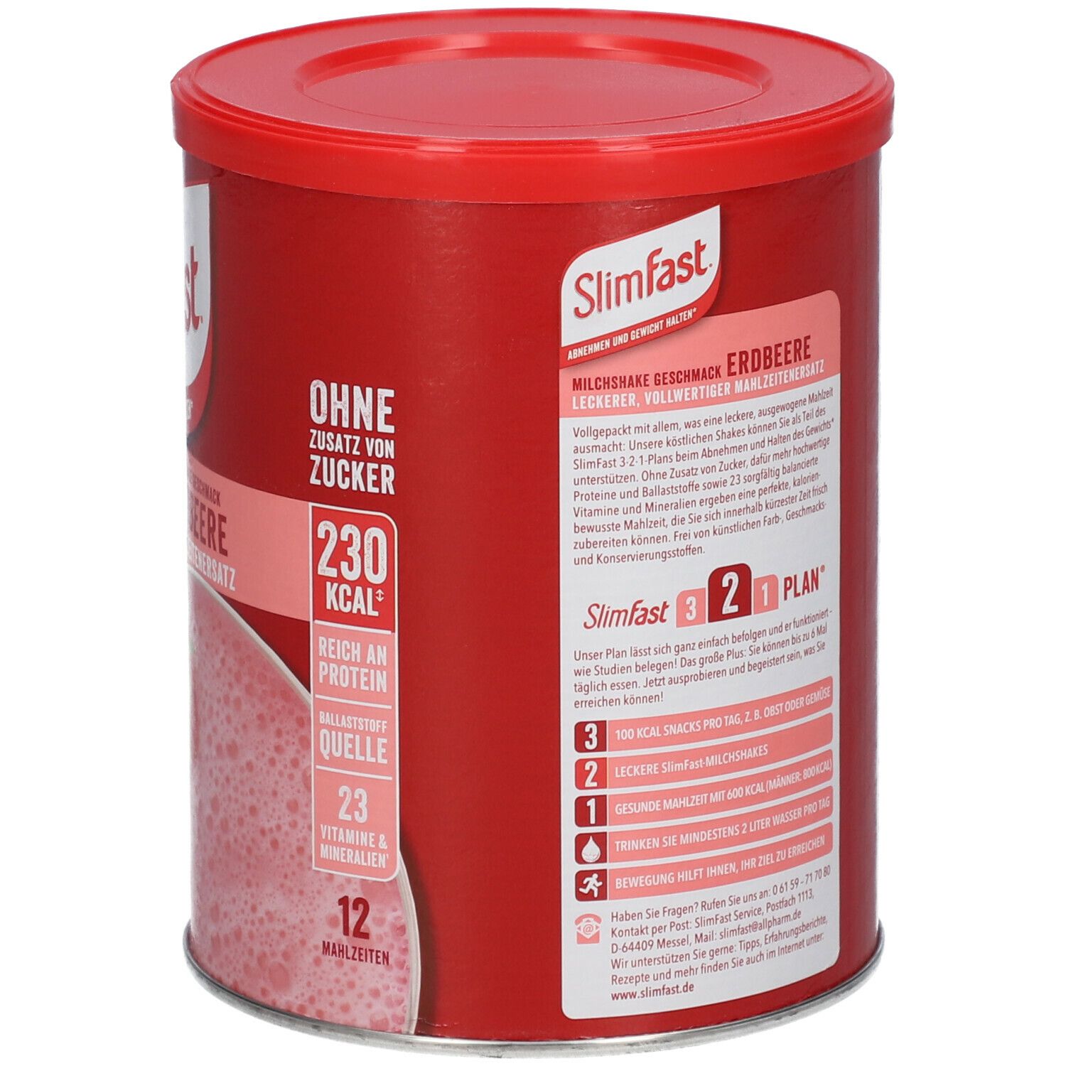Slim Fast Milchshake-Pulver Erdbeere