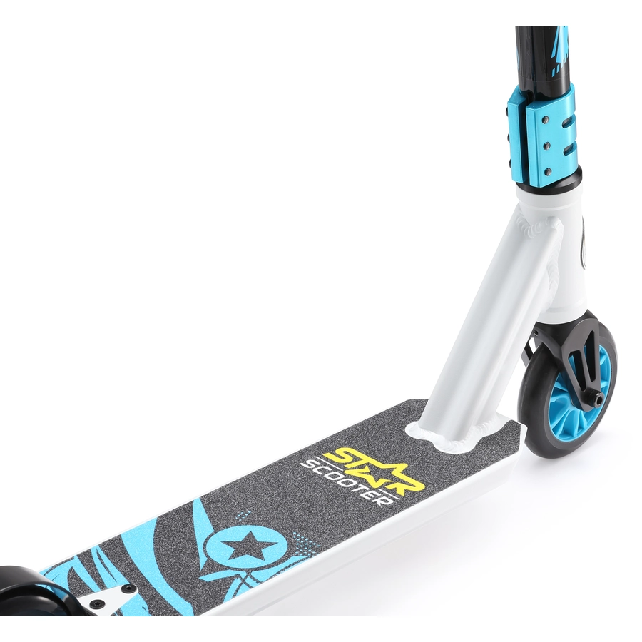 Star Scooter Roller Stunt Trick 110mm Mini weiß, blau