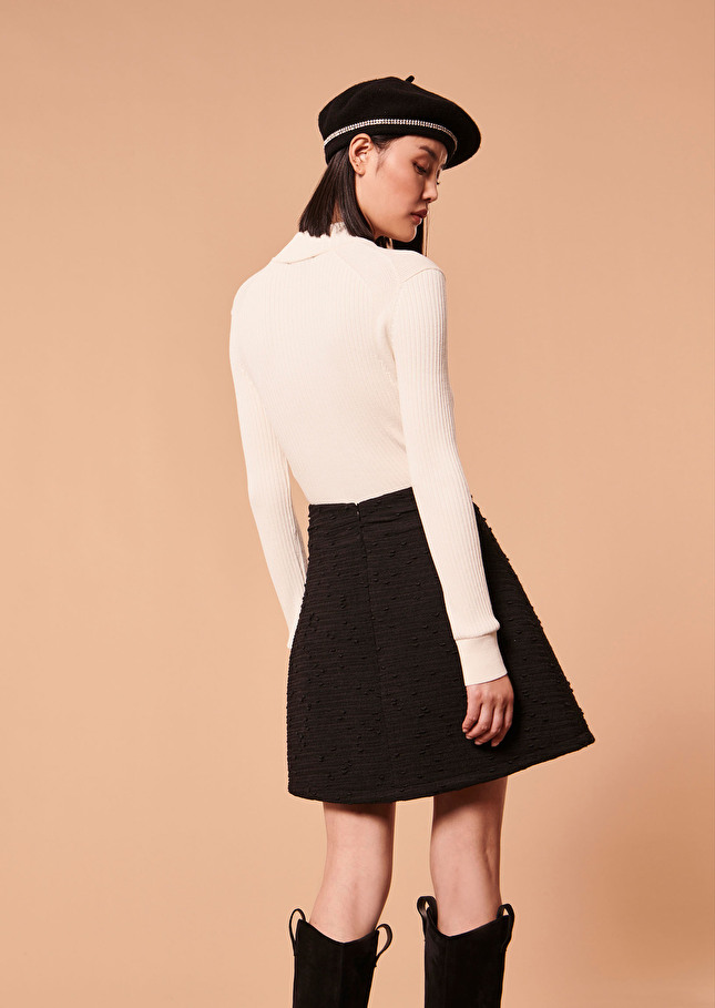Jupe Judynoire en tweed