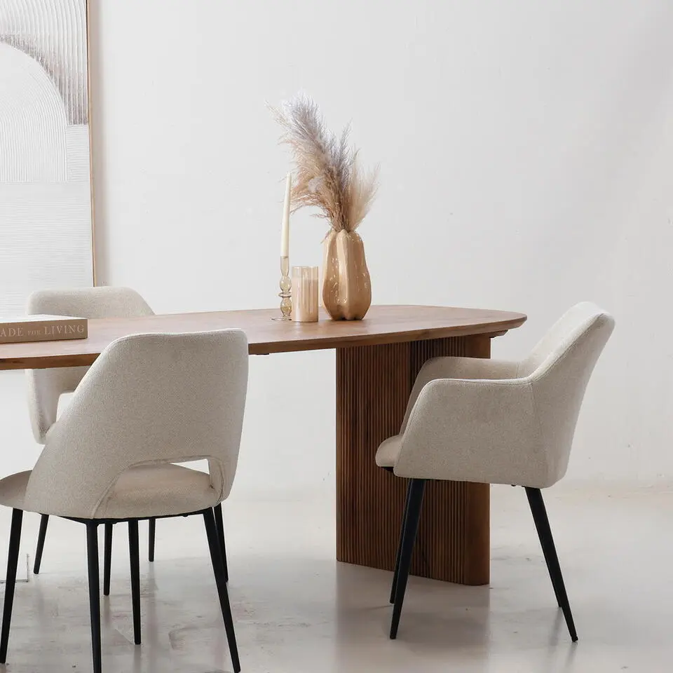 Eettafel Naturel Mangohout - 210x100x76cm - Aya