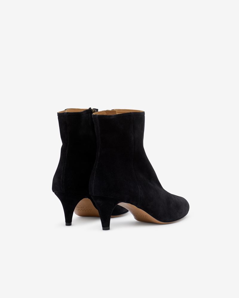 BOTTINES EN CUIR VEAU VELOURS DEONE