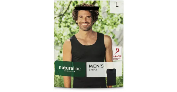 Naturaline Textil Herren Shirt schwarz L