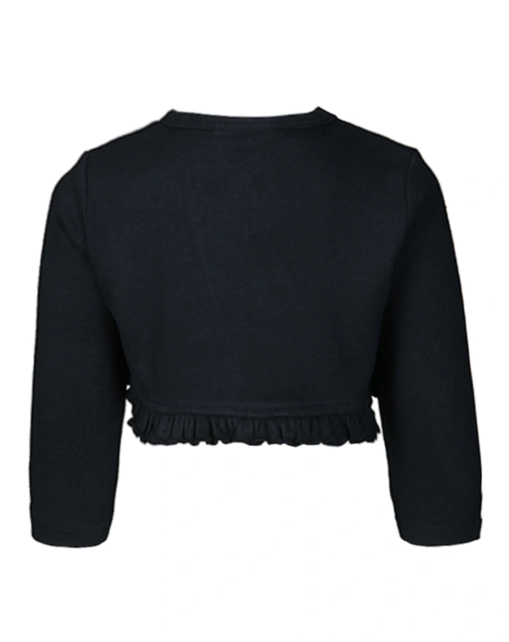 Jersey-Bolero CLASSIC GIRLS mit Rüschenborte in marine