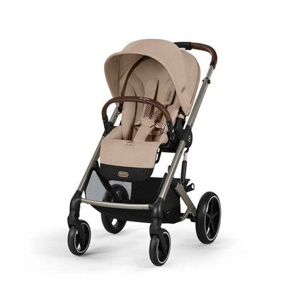 Cybex BALIOS S Lux Duovogn inkl. Beemoo Route i-Size & Base, Almond Beige/Black Stone
