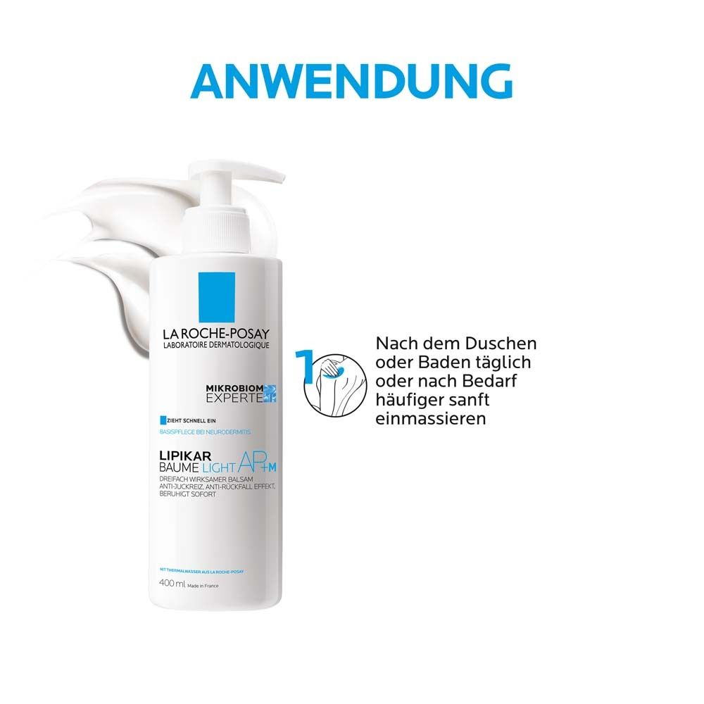 La Roche Posay Lipikar Baume Light AP + M Lotion + La Roche Posay Lipikar Huil Lavant 100ml GRATIS