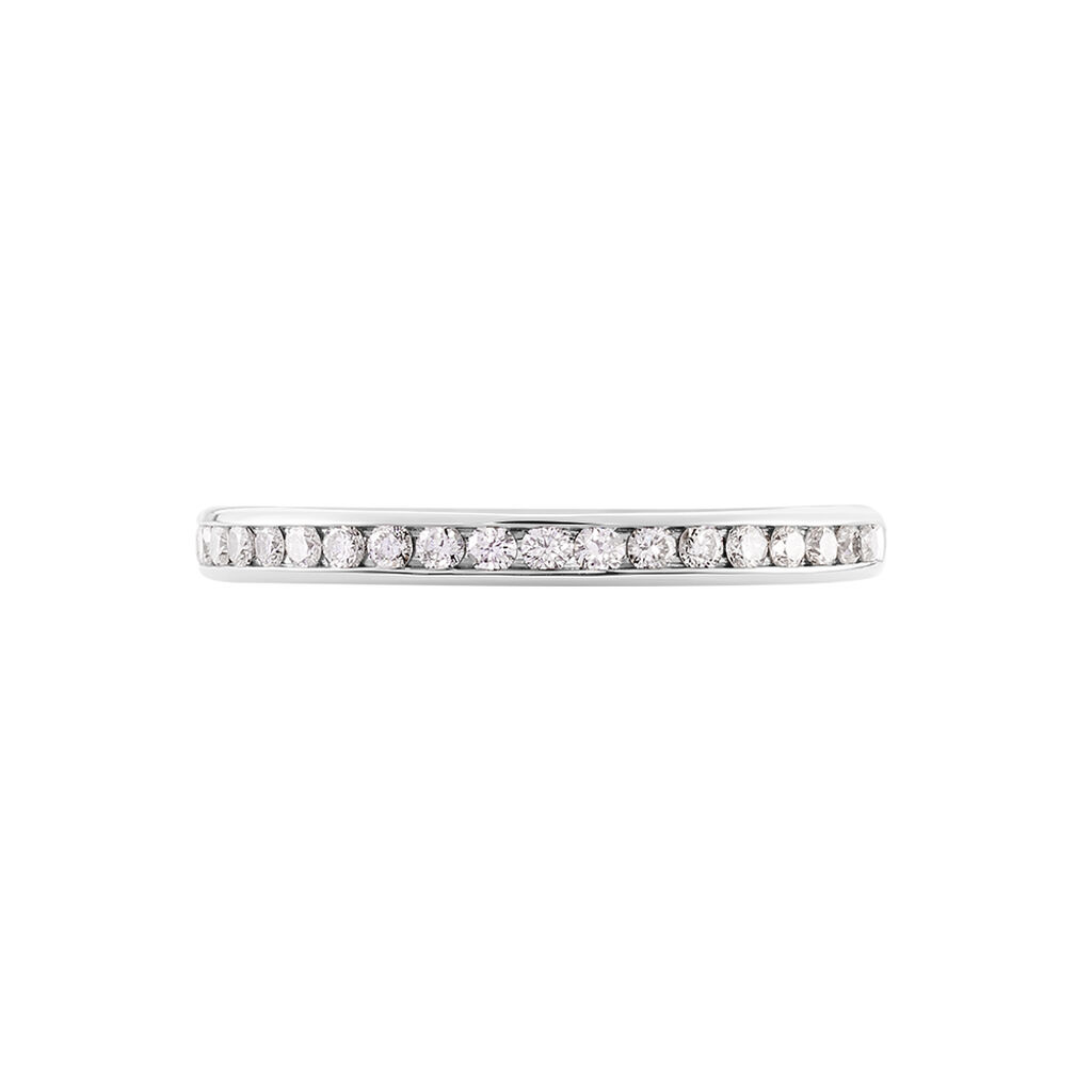Alliance Laurie Demi-tour Or Blanc Diamant