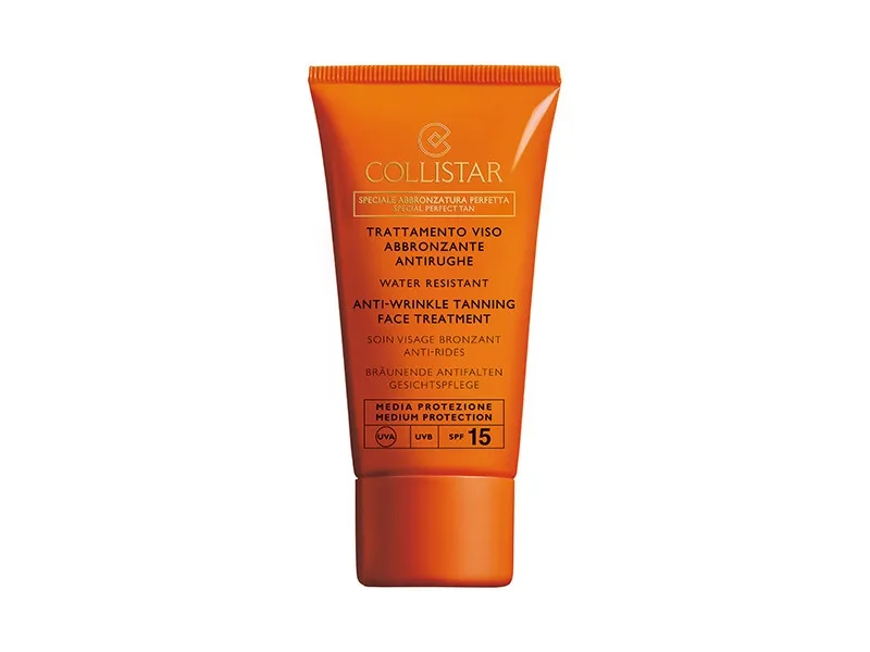 COLLISTAR ANTI-WRINKLE TANNING FACE TREATMENT SPF 15 50ML