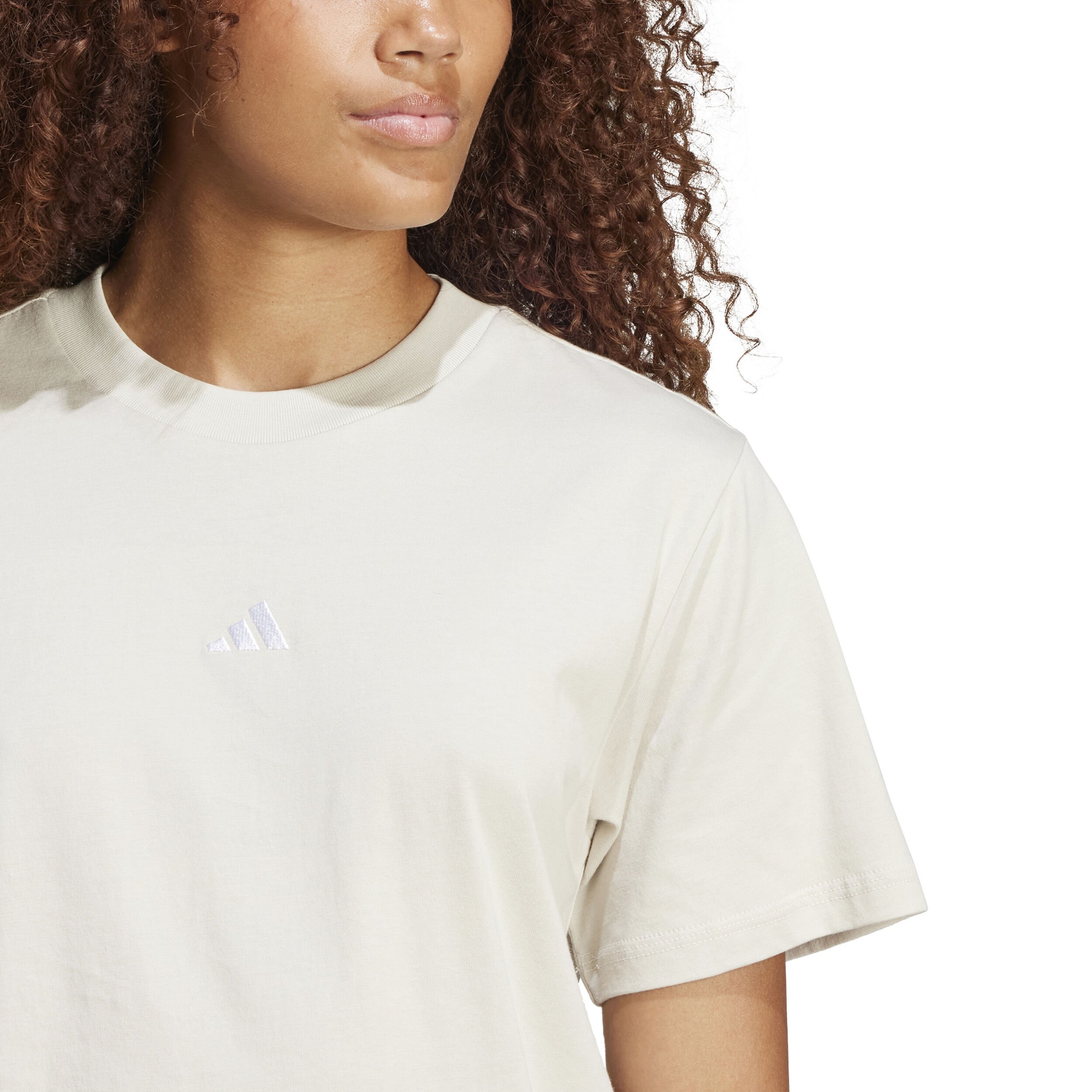 adidas Essentials Small Logo T-shirt Femmes - Gris