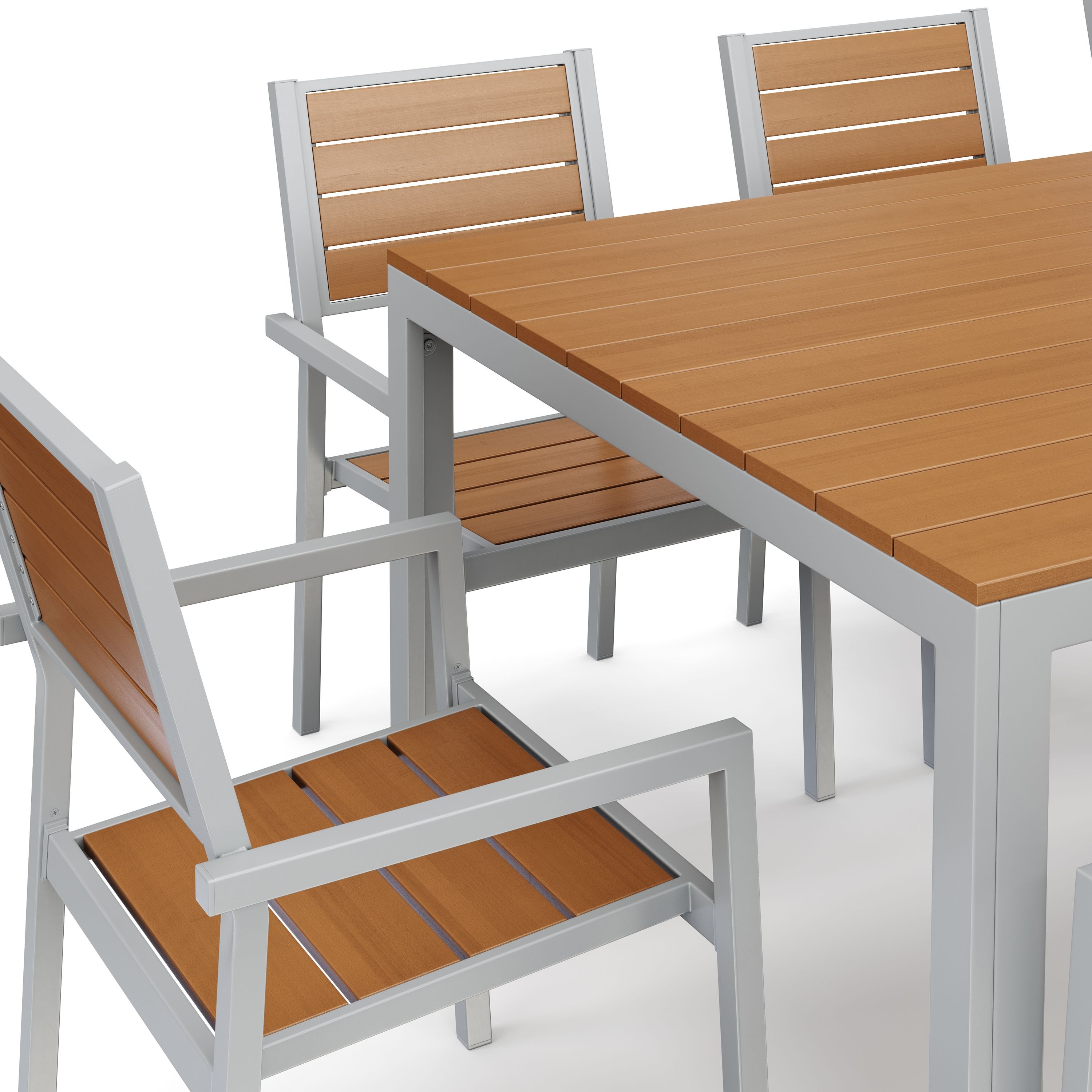 Gartenmöbel Set KAVO 8 Stühle braun