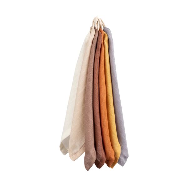 Sebra Teeny Toes / Busy Builders Washandjes - 7 Stuks