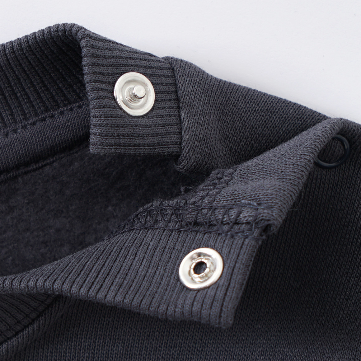 Topomini Baby Sweatshirt mit Frottee-Applikation dunkelgrau