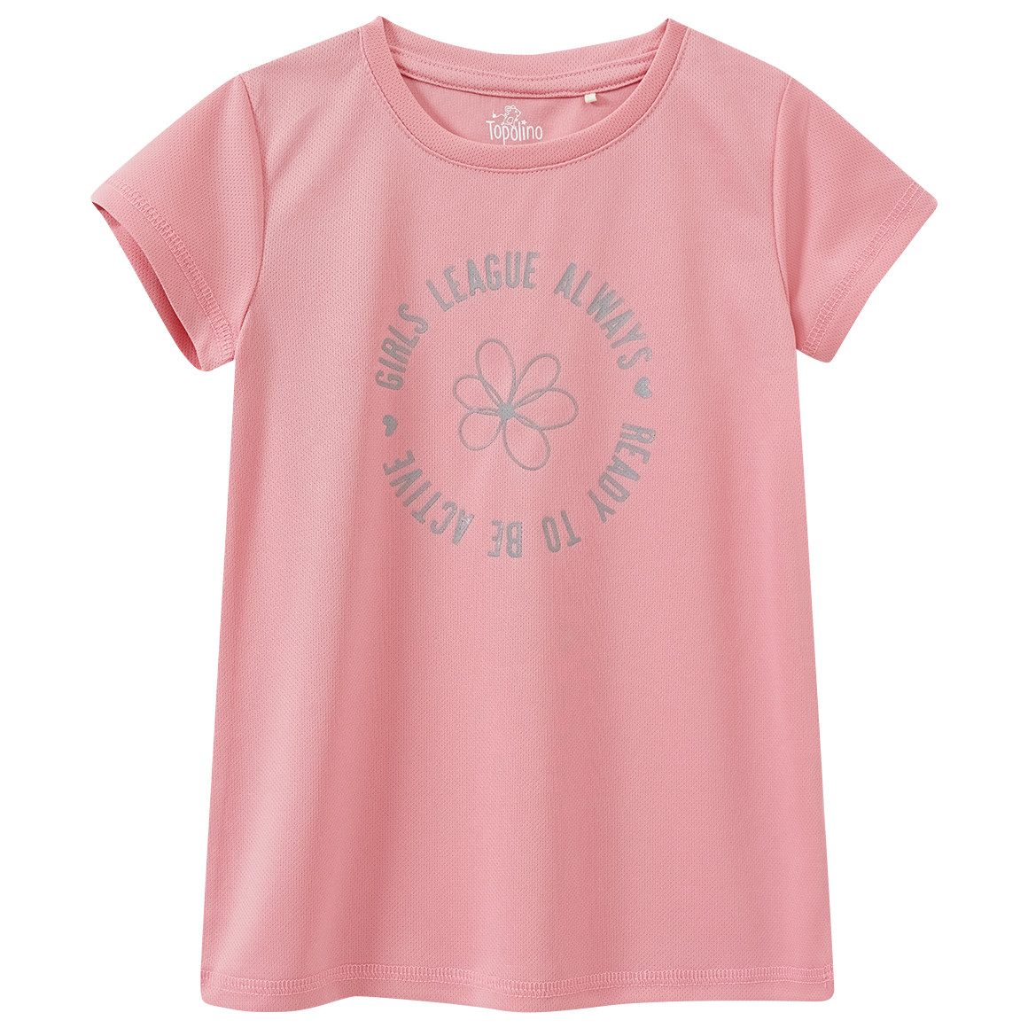 Topolino Mädchen Sport-T-Shirt mit großem Print rosa