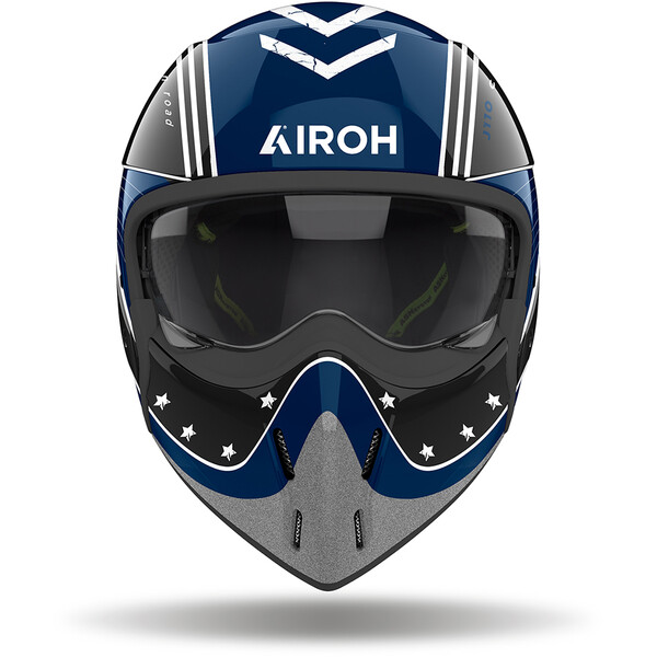 Airoh - Casque J 110 Command Noir / Bleu / Blanc / Brillant