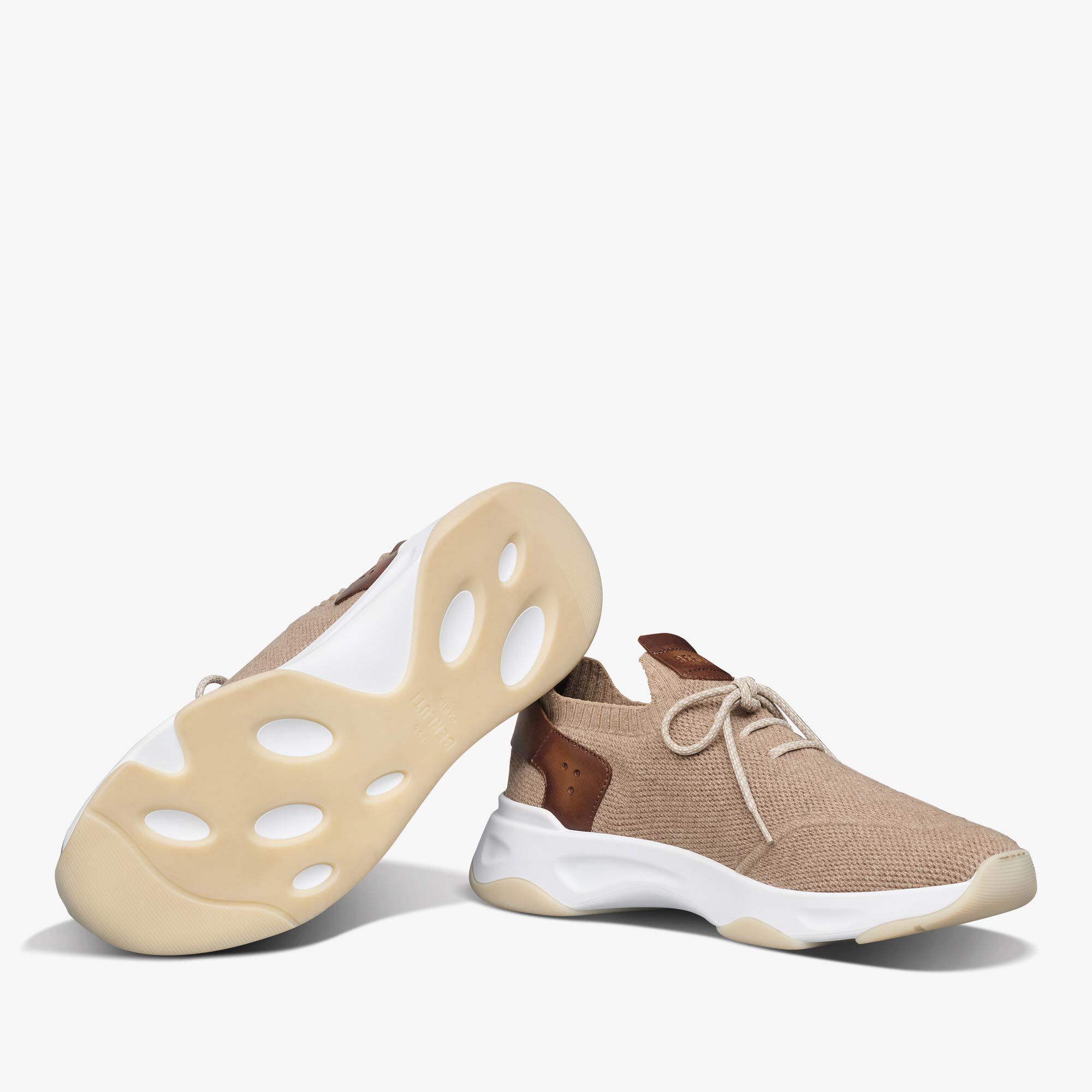 Sneaker Shadow En Cachemire Et Cuir
