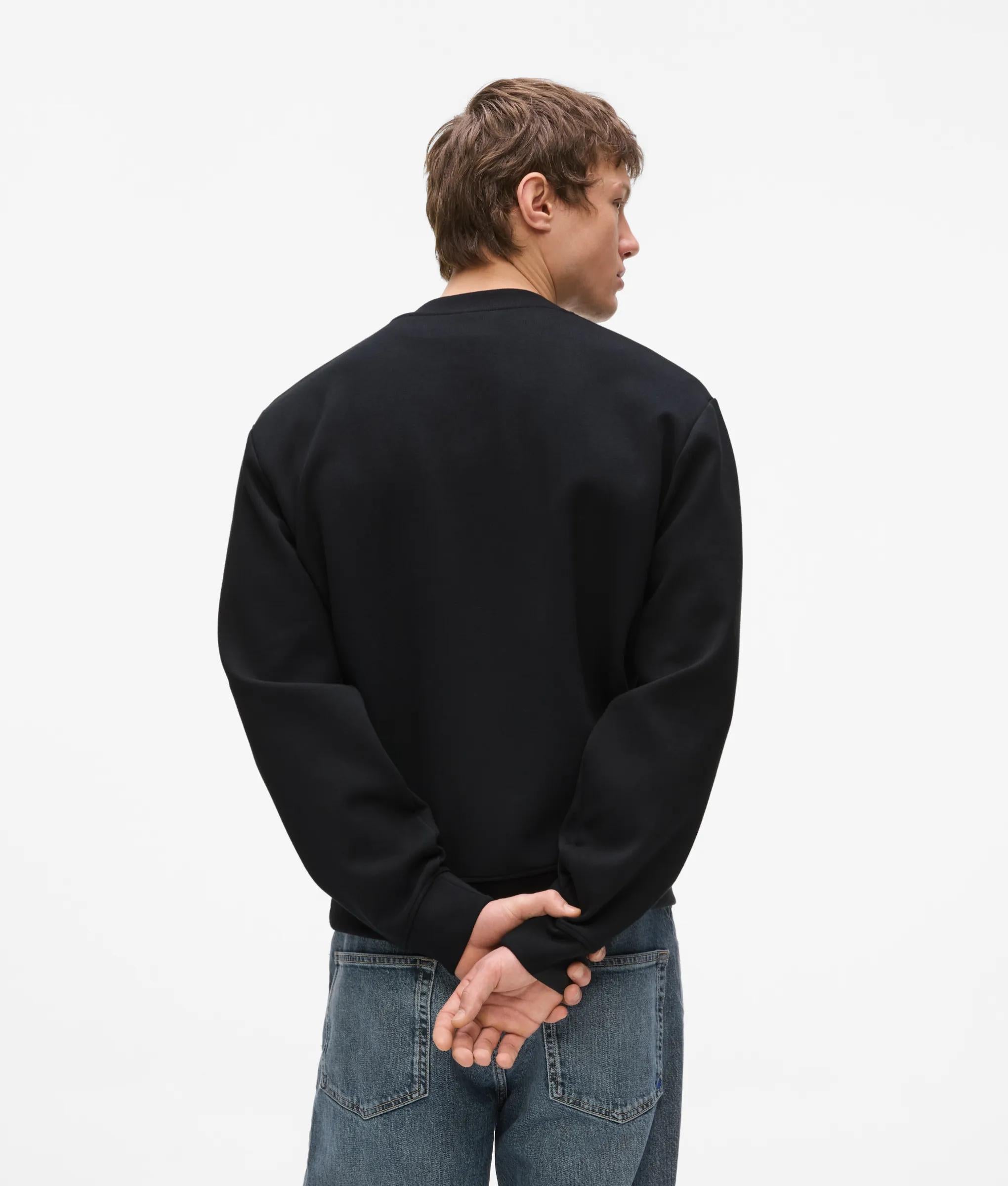 Scuba sweatshirt met ronde hals