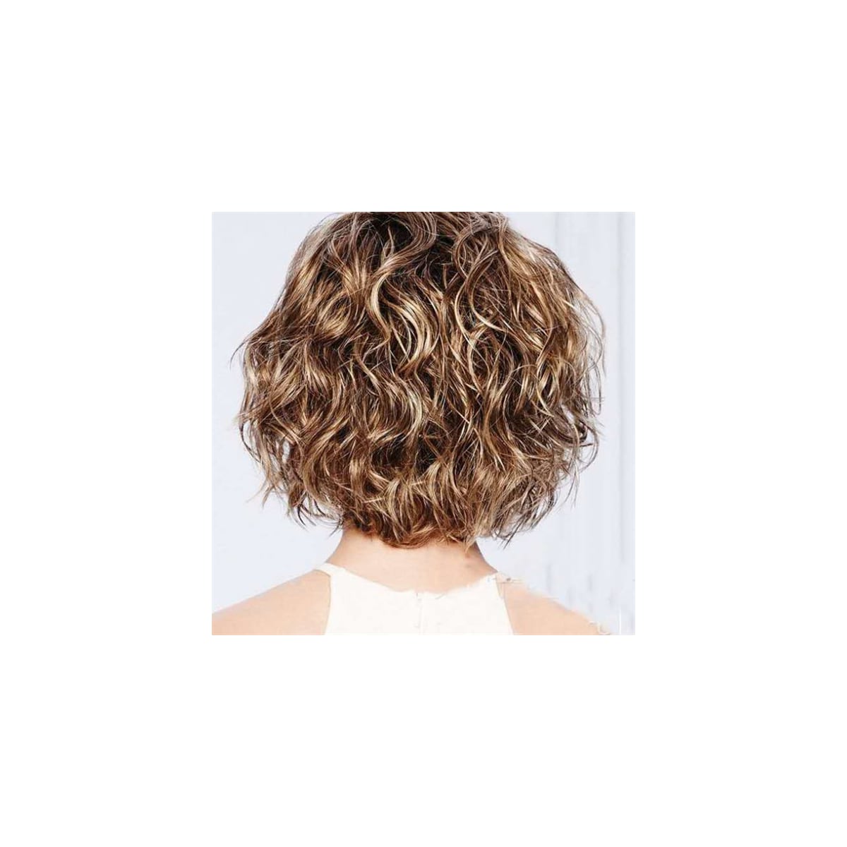 Peruk Fluffy Curly Kort