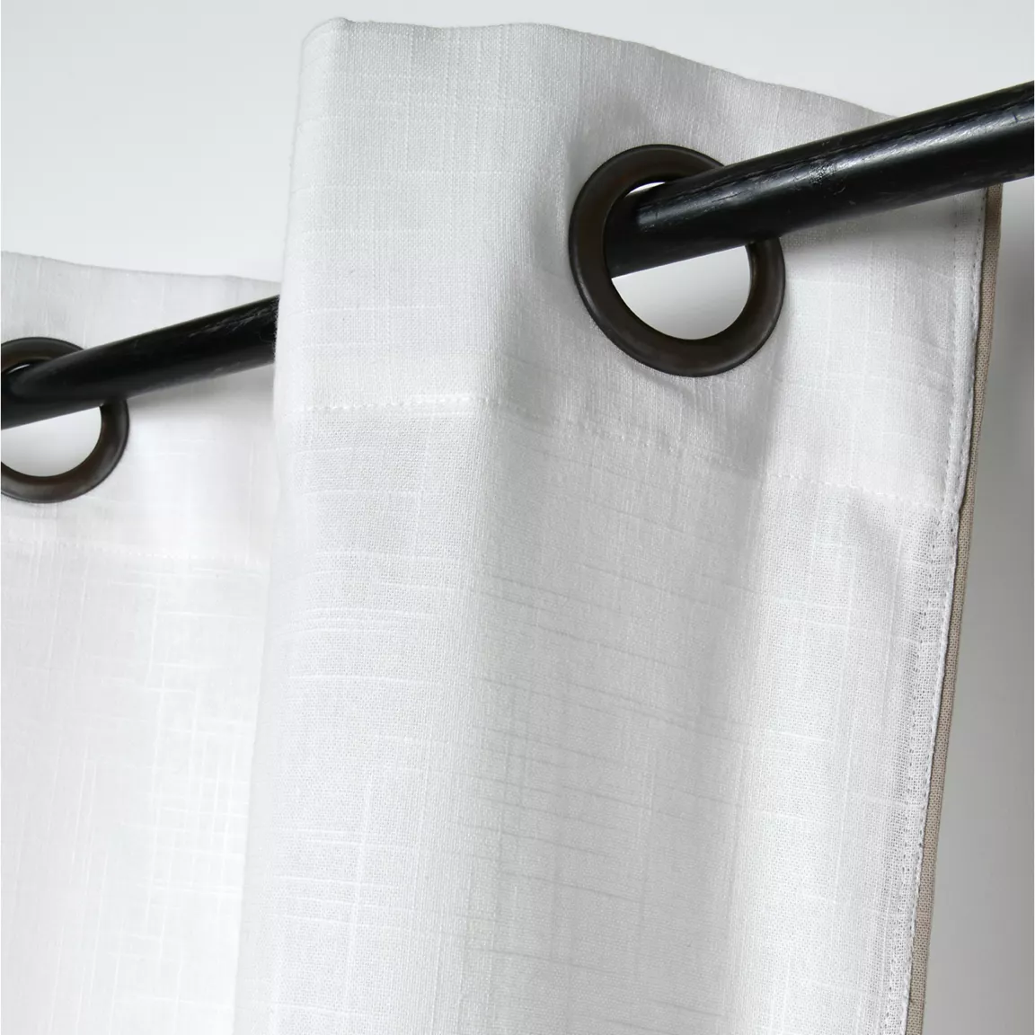 Rideau coton (140 x 260 cm) Helios Blanc