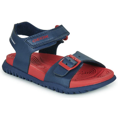Geox - J SANDAL FUSBETTO BO - Marine / Rouge